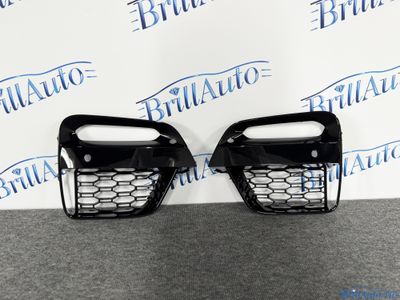 Решетки в бампер BMW X3 X4 G01 стиль M40d черные