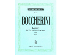 Boccherini. Konzert B-Dur G482 für Violoncello und Orchester für Violoncello und Klavier