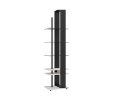 Гостиная OSLO (ОСЛО) - OSLO 25 Стеллаж Бетон Пайн светлый - Черный