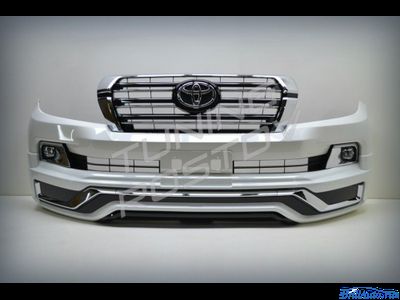 Бампер + губа MODELLISTA (V2) Toyota Land Cruiser 200 2007-2015 в стиле 2016+
