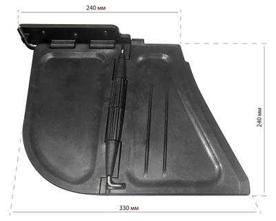 Транцевые плиты с комплектом креплений, серые