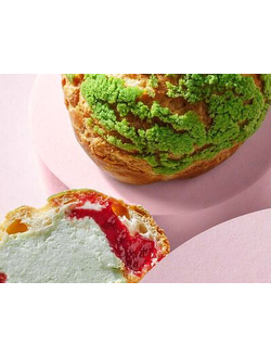 ПИРОЖНОЕ ШУ ФИСТАШКА С МАЛИНОЙ 55гр