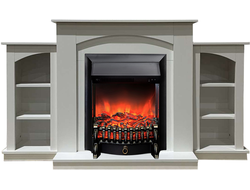 Электрокамин Скандинавия LUX WT с очагом Fobos