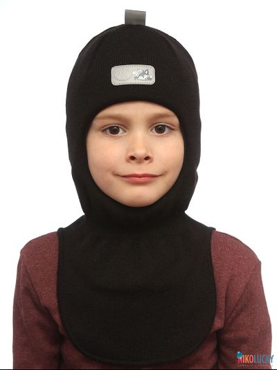 Шапка-шлем &quot;NK&quot;   20101-01, цвет черный р. 50-52