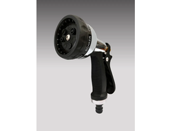 Пистолет для полива, 7 режимов, металлический с прорезиненной ручкой В приДАЧУ [57525]