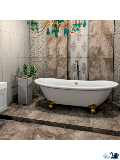 Плитка настенная Eurotile Hermitage Brown 30x60 см под мрамор