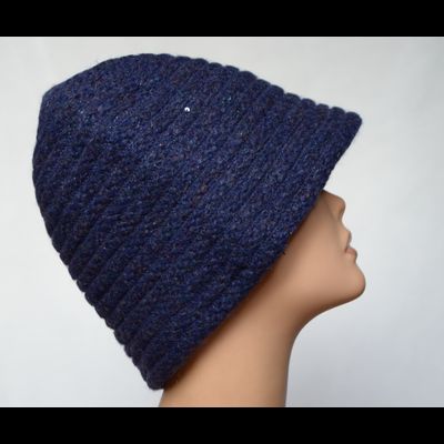 Синяя зимняя шляпа клош Vizio Италия 6126 F 1