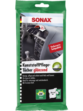 Салфетки пропитанные для очистки панели &quot;SONAX Plastic care wipes&quot; 10 шт