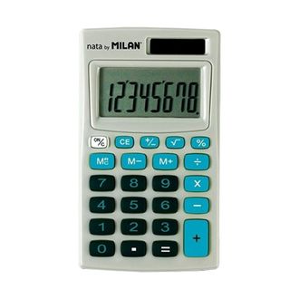 Настольный калькулятор Milan-150208BBL 8-разрядный (серо-голубой)