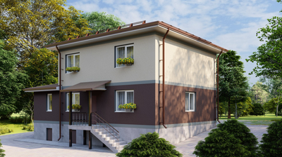 Двухэтажный дом с тремя спальнями 164м² (S62)