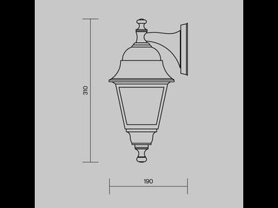 Настенный светильник (бра) Abbey Road, O003WL-01B, Maytoni