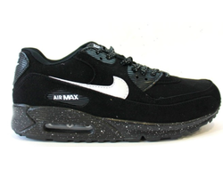 Nike Air Max 90 Черные с белым  женские (37-40) Арт. 009M