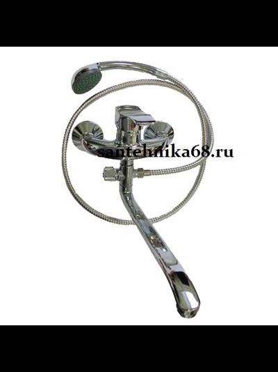 Смеситель для ванны с душем 40mm VEGA L-нос 35см шаровый дайвотер 845-1167