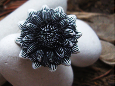 Кольцо "Цветок Угля и Пепла"