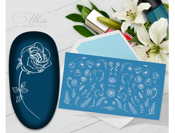 Слайдер с белой геометрией