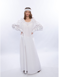 Длиннополое платье "Млечный Путь" из конопли