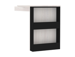 Детская NATURE (НАТУРА) - NATURE 86 Cтол приставной угловой Ясень Анкор светлый-Черный