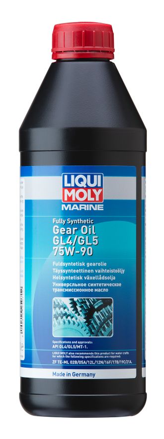 Масло трансмиссионное Liqui Moly Marine Vollsynthetisches Getriebel GL4/GL5 75W-90 (Синтетическое) - 1 Л (25071)