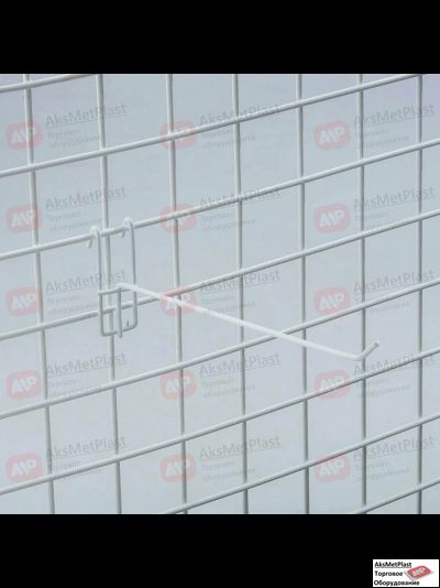 210003 Крючок на решетку краска цвет: белый L=100 мм