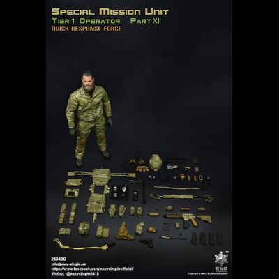 БОЕЦ СИЛ СПЕЦИАЛЬНЫХ ОПЕРАЦИЙ США - Коллекционная ФИГУРКА 1/6 scale SMU Tier 1 Operator Part XI Quick Response Force (26040C) - Easy&amp;Simple