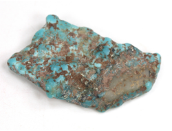 Бирюза с пиритом, необработанный, дикий образец, США, Аризона (32*18*6 мм, 3,9 г) №37588