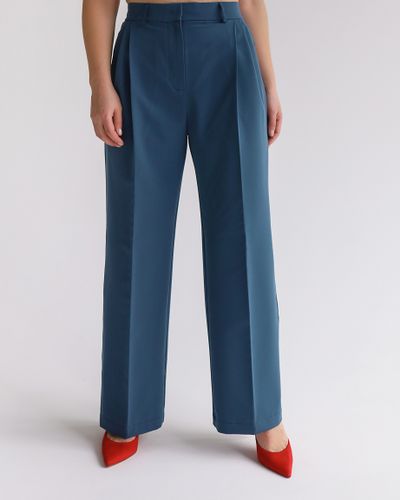 Прямые брюки поливикоза (индиго)