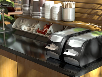 272901 Tork Xpressnap Fit® Counter диспенсер для салфеток для линии раздачи N14 черный