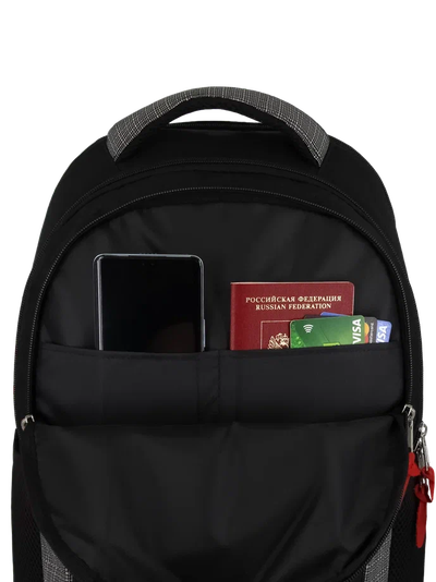 Универсальный дорожный рюкзак для путешествий Optimum City 3 RL, серый бамбук