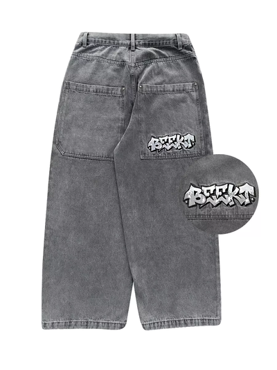 Джинсы Beekt Y2K Grey