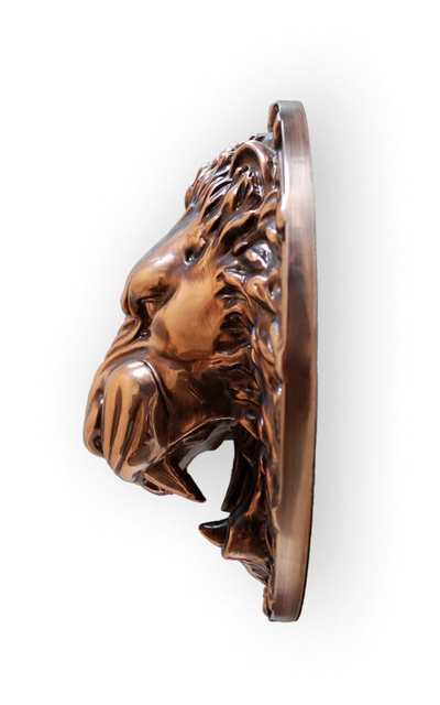 вид сбоку медальона льва MS-007