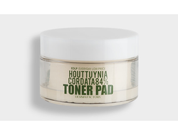 DERMA FACTORY Houttuynia Cordata 84% Toner Pad Тонер-пэды увлажняющие с экстрактом цветка хауттюйнии (150 мл/30 дисков)