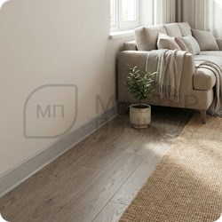 Плинтус Vilo Linela из ПВХ 408 Дуб Брисбен с мягким краем 16х80х2000 мм.
