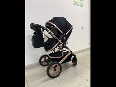 Детская коляска 3 в 1 Luxmom 518 Черный