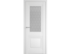 Дверь со стеклом Лорд Спарта 2 цвет белый