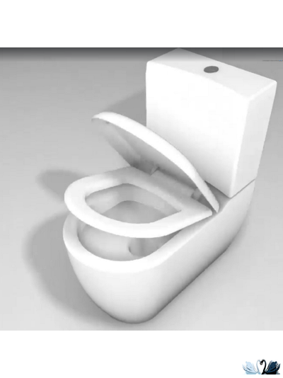 Унитаз Creavit Grande GR360-11CB00E-0000, в комплекте с бачком GR410.000, напольный приставной