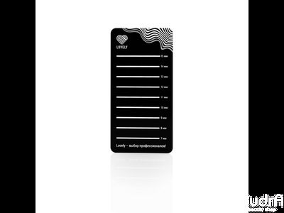 Lovely Планшет для цветных ресниц Black