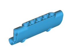 Technic, Panel Curved 7 x 3 with 2 Pin Holes through Panel Surface, Dark Azure (24119 / 6212062)