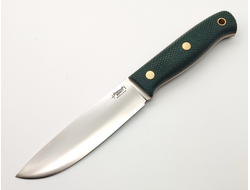 Нож Модель XM сталь N690 изумруд c насечкой