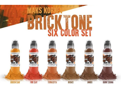 MAKS KORNEV'S BRICK TONE COLOR SET - "World Famous" (США 6 шт по 1OZ - 30 мл)