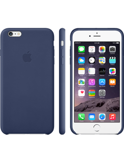 Синий кожаный чехол для apple iphone 6/6s