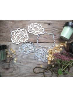 Ножи для вырубки "Пионовый рай"