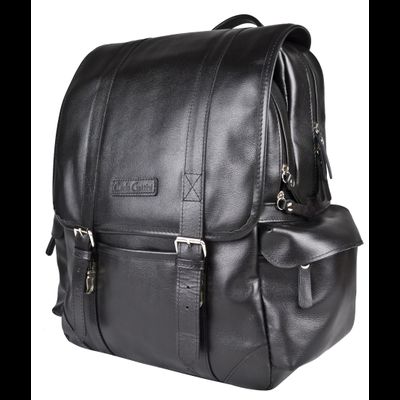 Кожаный рюкзак Montalbano black (арт. 3097-01)