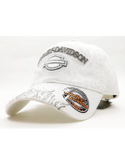 Бейсболка Harley-Davidson белого цвета