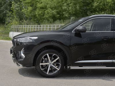 Защита переднего бампера d57 секции-d42 дуга Haval F7X 1.5 4Wd 2019-2022