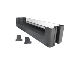 Комплект из 6 полок в базу 150 мм колонны, графит,1959-2359мм,(1 к-т/кор) GLX (896-15-09) TALISMAN *