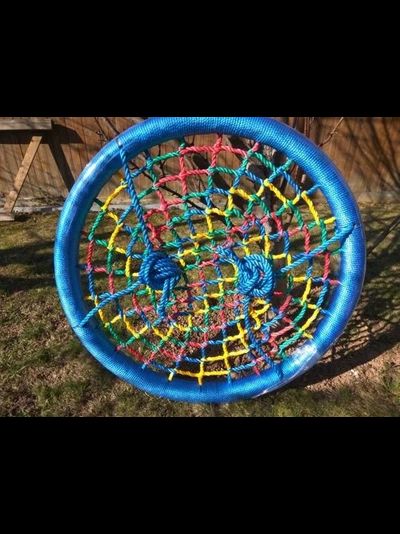 Качели гнездо 100 см толстый обод + толстая сеть