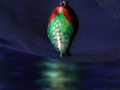 Кулон-капля в виде волшебной рыбки Русалды