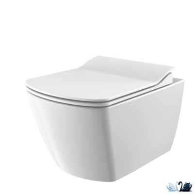 Унитаз CREAVIT Elegant Rim-Off EG321.00100 c инсталляцией - комплект с сиденьем микролифт, клавишей ARC (EG321-11CB00E-0000+GR5003.01+GP8001.00 + KC1103.01.0000E)