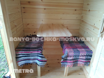 Квадро баня-бочка 3.5 метра