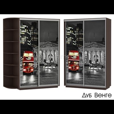 Шкаф-купе Дуо-Фото (Ночной Лондон) 1200*450*2200